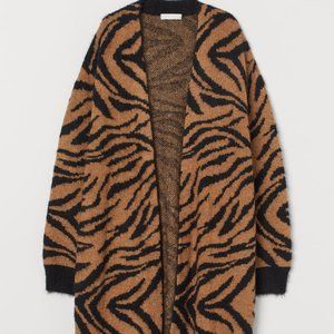 Jacquered Knit Cardigan